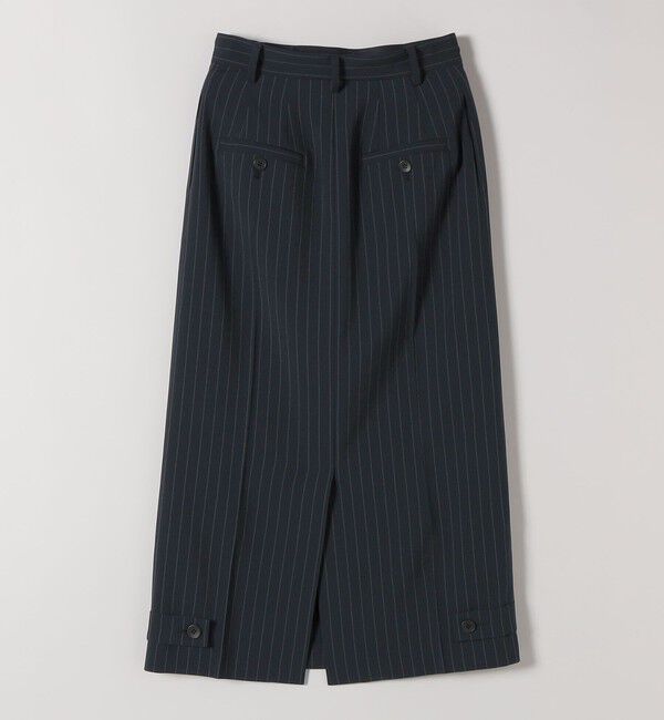 quaranciel「《予約》quaranciel:〈洗濯機可能〉ベルトデザイン Iライン スラックス スカート」|スカート|