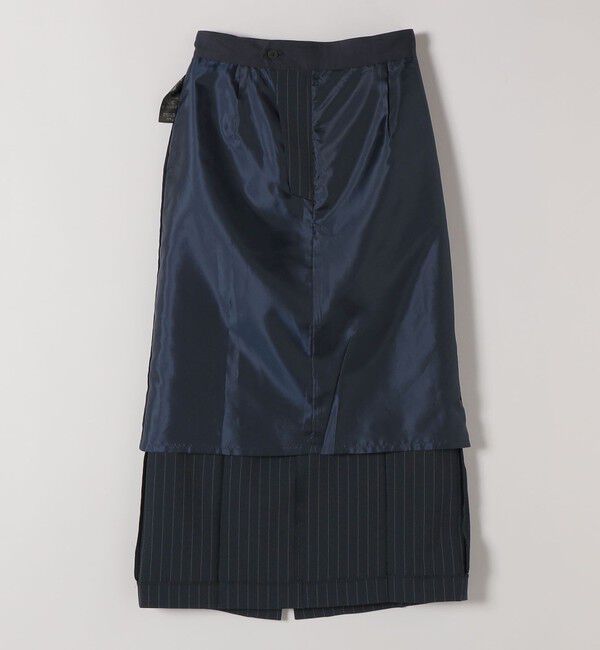 quaranciel「《予約》quaranciel:〈洗濯機可能〉ベルトデザイン Iライン スラックス スカート」|スカート|