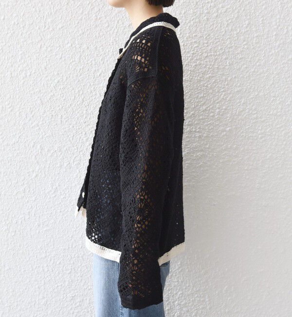 SHIPS for women「《予約》【WEB限定】〈手洗い可能〉クロシェ ニット カーディガン」|カーディガン|