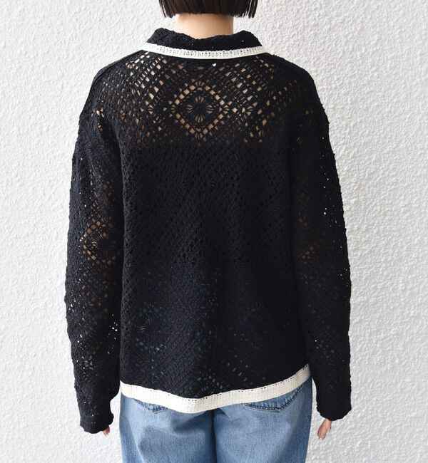 SHIPS for women「《予約》【WEB限定】〈手洗い可能〉クロシェ ニット カーディガン」|カーディガン|