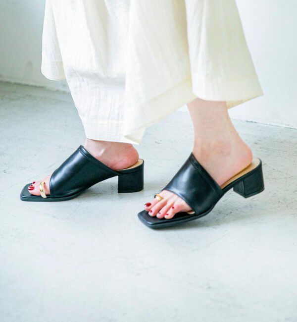 quaranciel「《予約》quaranciel: トゥリング トング ヒール サンダル」|サンダル|