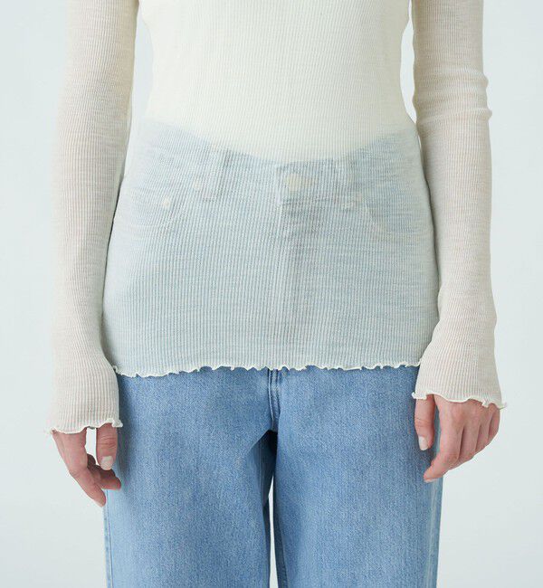 MACPHEE「テクノリブ タートルネックプルオーバー」|Tシャツ・カットソー|