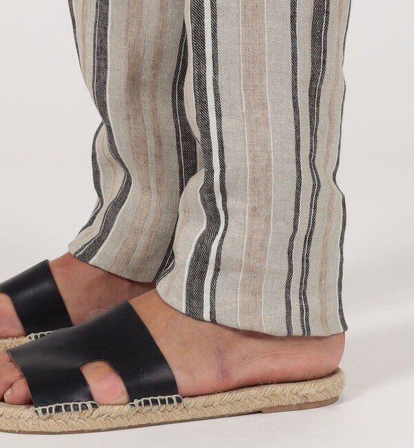 TOMORROWLAND BUYING WEAR「PT TRINO SLIM JOGGER リネンストライプ イージースラックス」|スラックス|