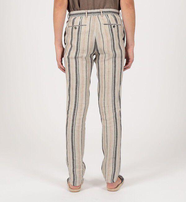 TOMORROWLAND BUYING WEAR「PT TRINO SLIM JOGGER リネンストライプ イージースラックス」|スラックス|