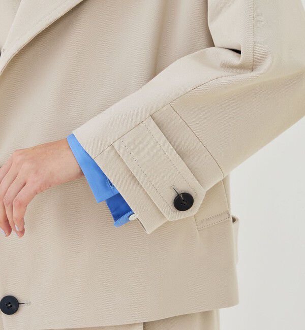 GALERIE VIE「コットンウールギャバジン ハイネックショートコート」|その他|