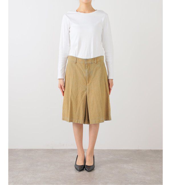  「TOGA TOO Flocky denim short pants TZ252-FF959：ショートパンツ」|スラックス|