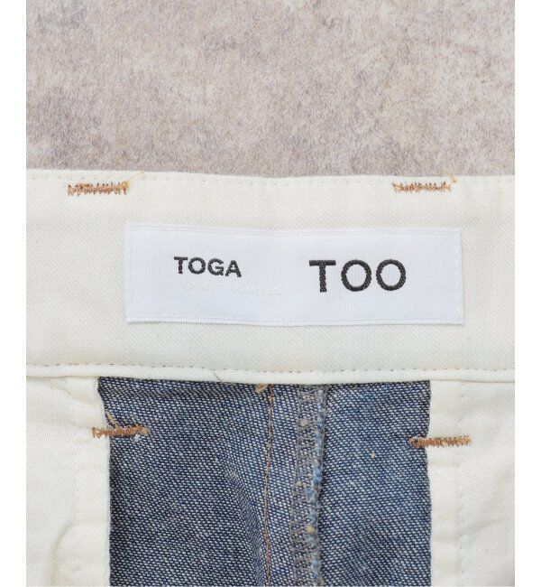  「TOGA TOO Flocky denim short pants TZ252-FF959：ショートパンツ」|スラックス|