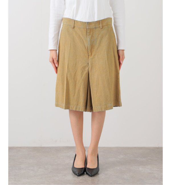  「TOGA TOO Flocky denim short pants TZ252-FF959：ショートパンツ」|スラックス|