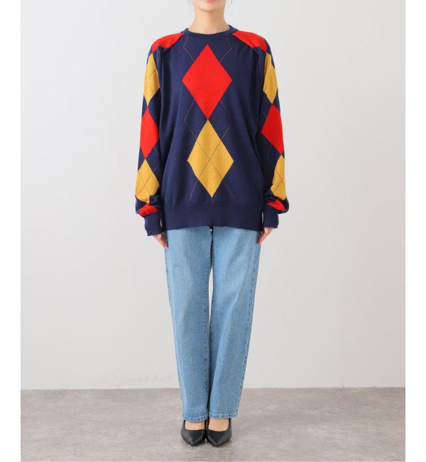  「TOGA TOO Argyle knit pullover TZ252-XN942：ニット」|ニット・セーター|