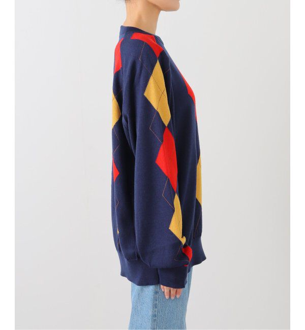  「TOGA TOO Argyle knit pullover TZ252-XN942：ニット」|ニット・セーター|