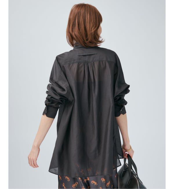 VERMEIL par iena「《予約》TICCA ティッカ コットンシルクスクエアビッグシャツ uni 0261401113」|シャツ・ブラウス|