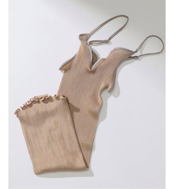 VERMEIL par iena「AROMATIQUE アロマティック  シルクVネックキャミソール J784AR」|キャミソール|