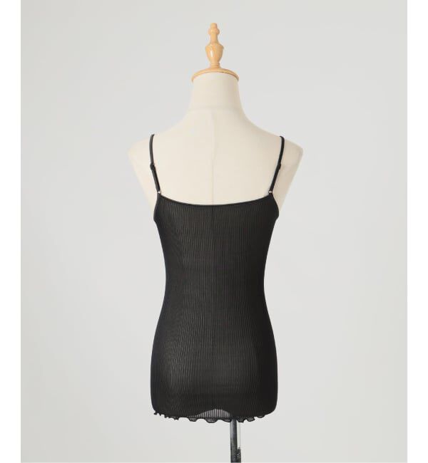 VERMEIL par iena「AROMATIQUE アロマティック  シルクVネックキャミソール J784AR」|キャミソール|