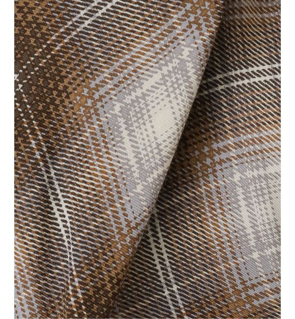 journal standard L'essage「【JANE SMITH】PRINT CHECK BOW TIE GATHER SH:シャツ」|シャツ・ブラウス|