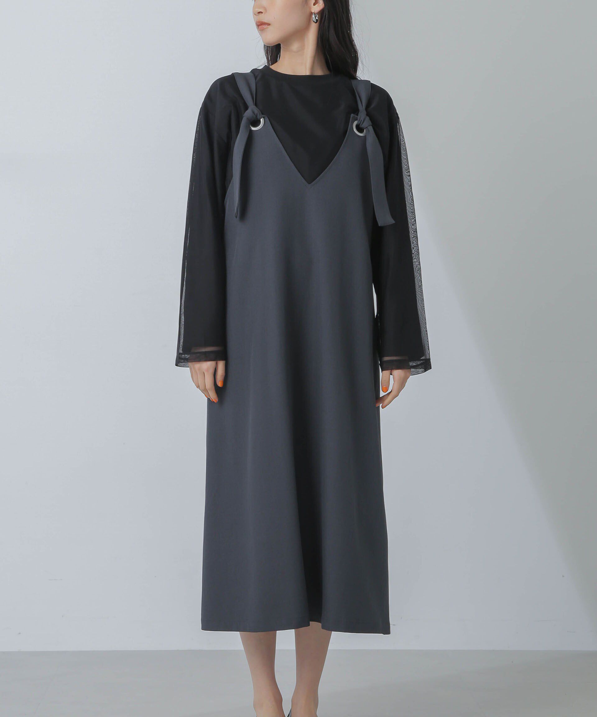 nano･universe「前後2wayベルトストラップワンピース」|ワンピース|