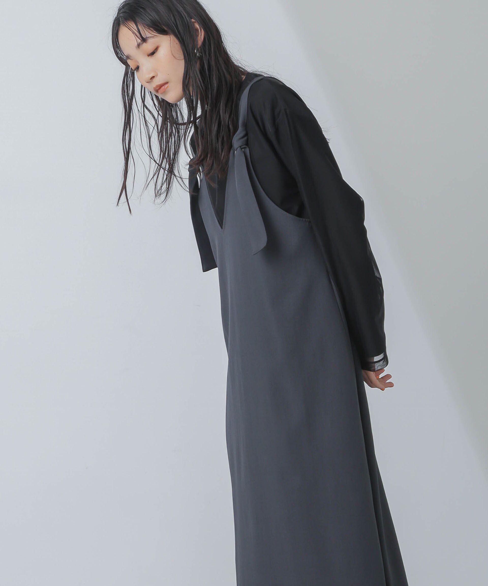 nano･universe「前後2wayベルトストラップワンピース」|ワンピース|