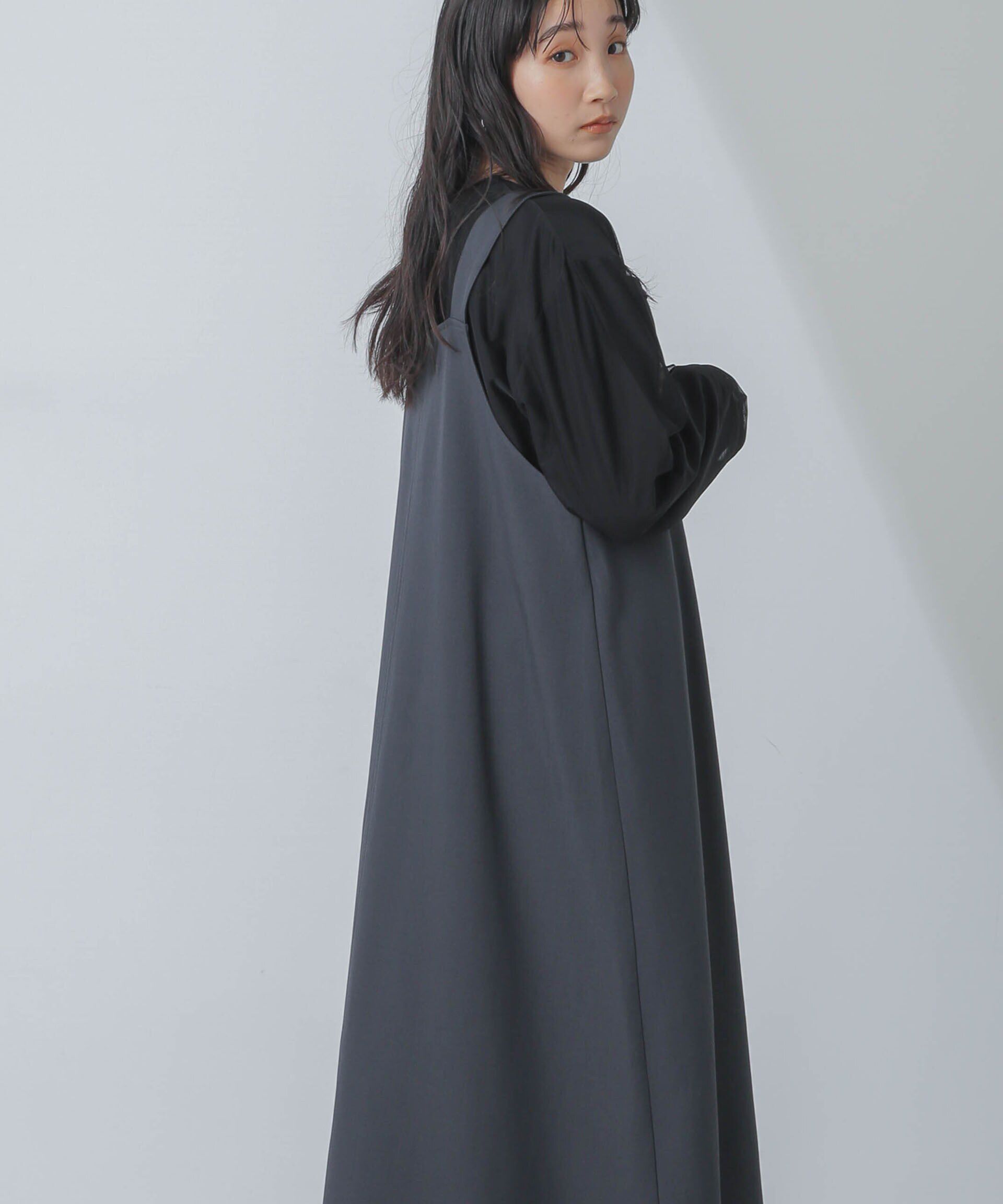 nano･universe「前後2wayベルトストラップワンピース」|ワンピース|