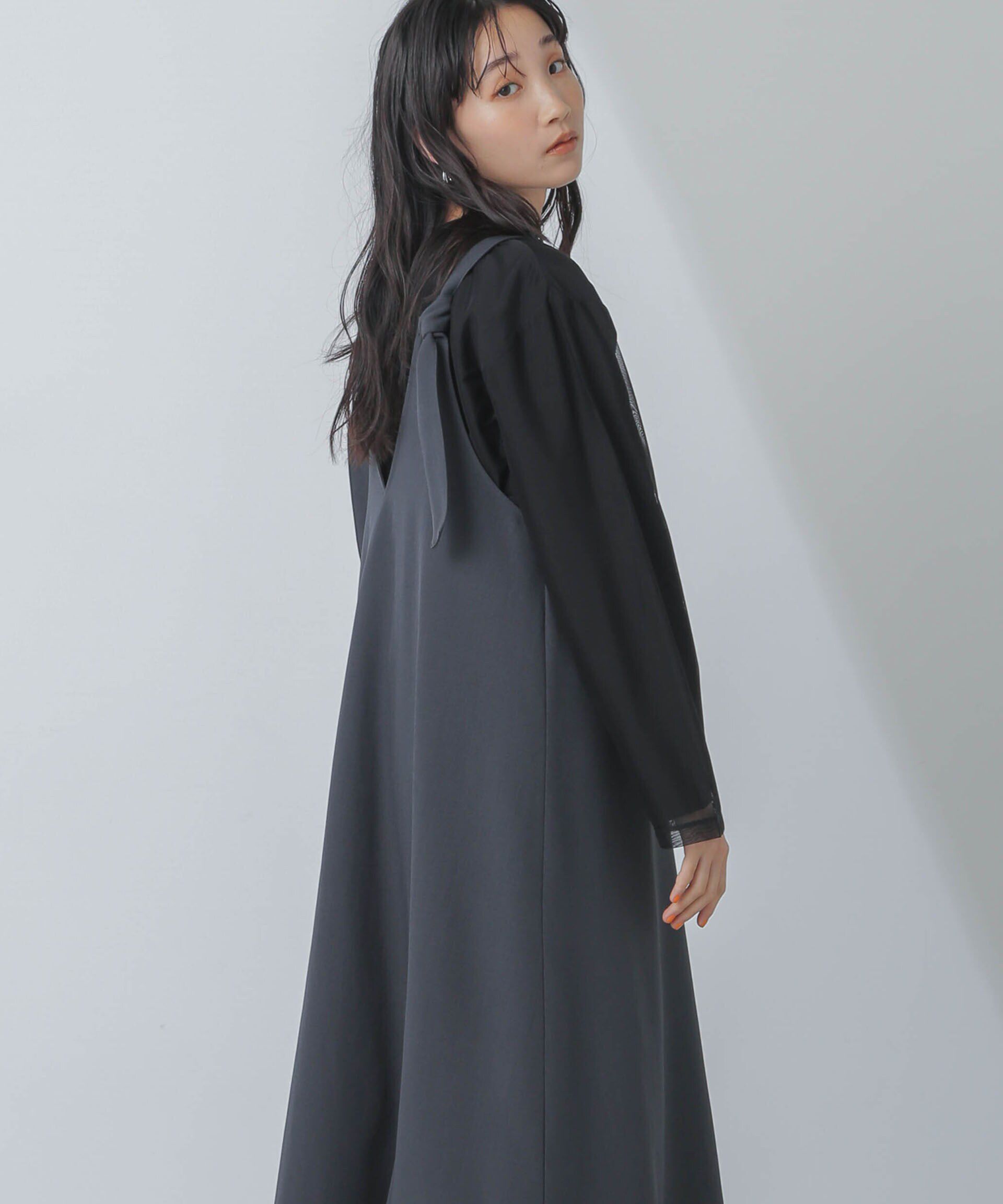 nano･universe「前後2wayベルトストラップワンピース」|ワンピース|