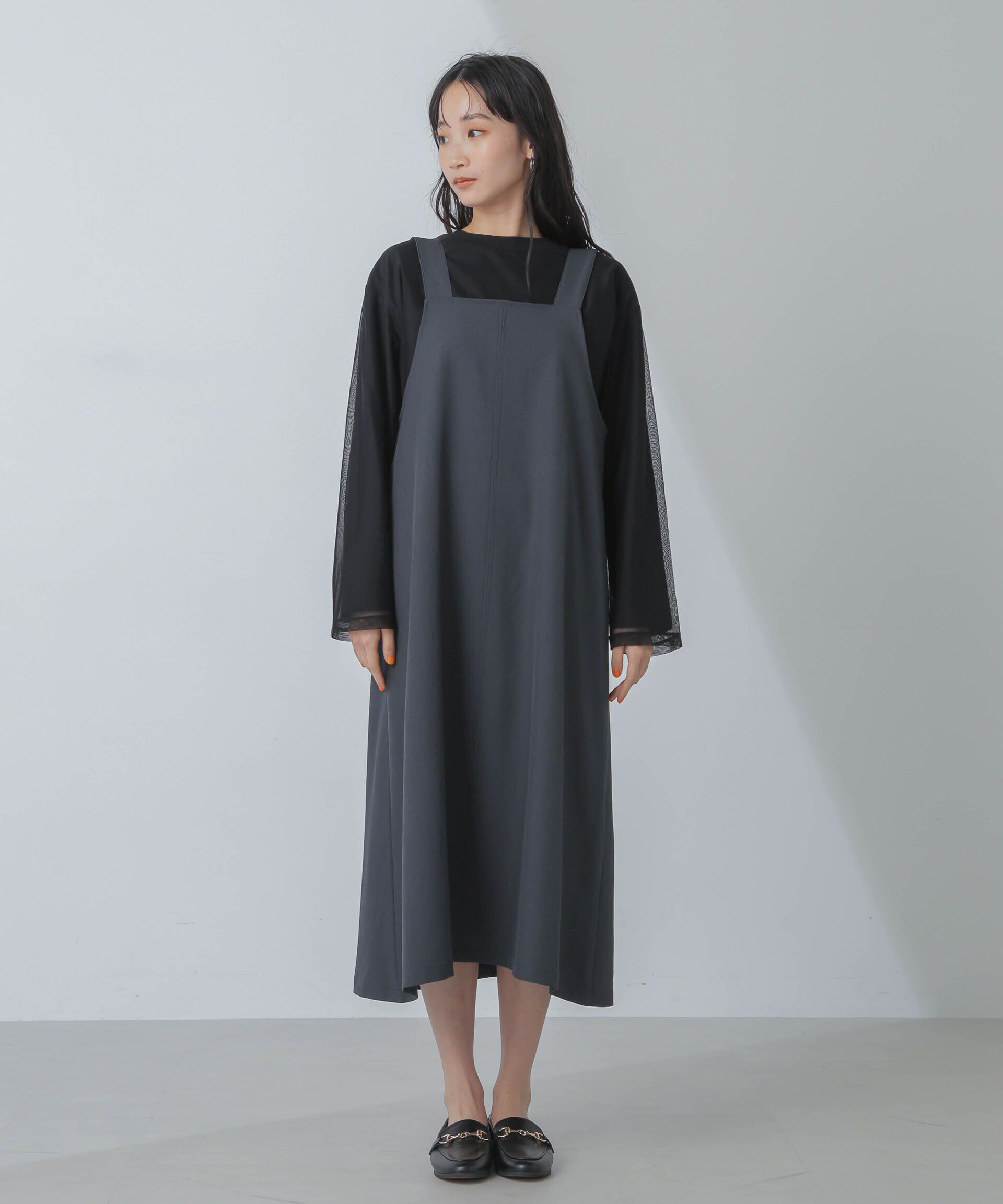 nano･universe「前後2wayベルトストラップワンピース」|ワンピース|