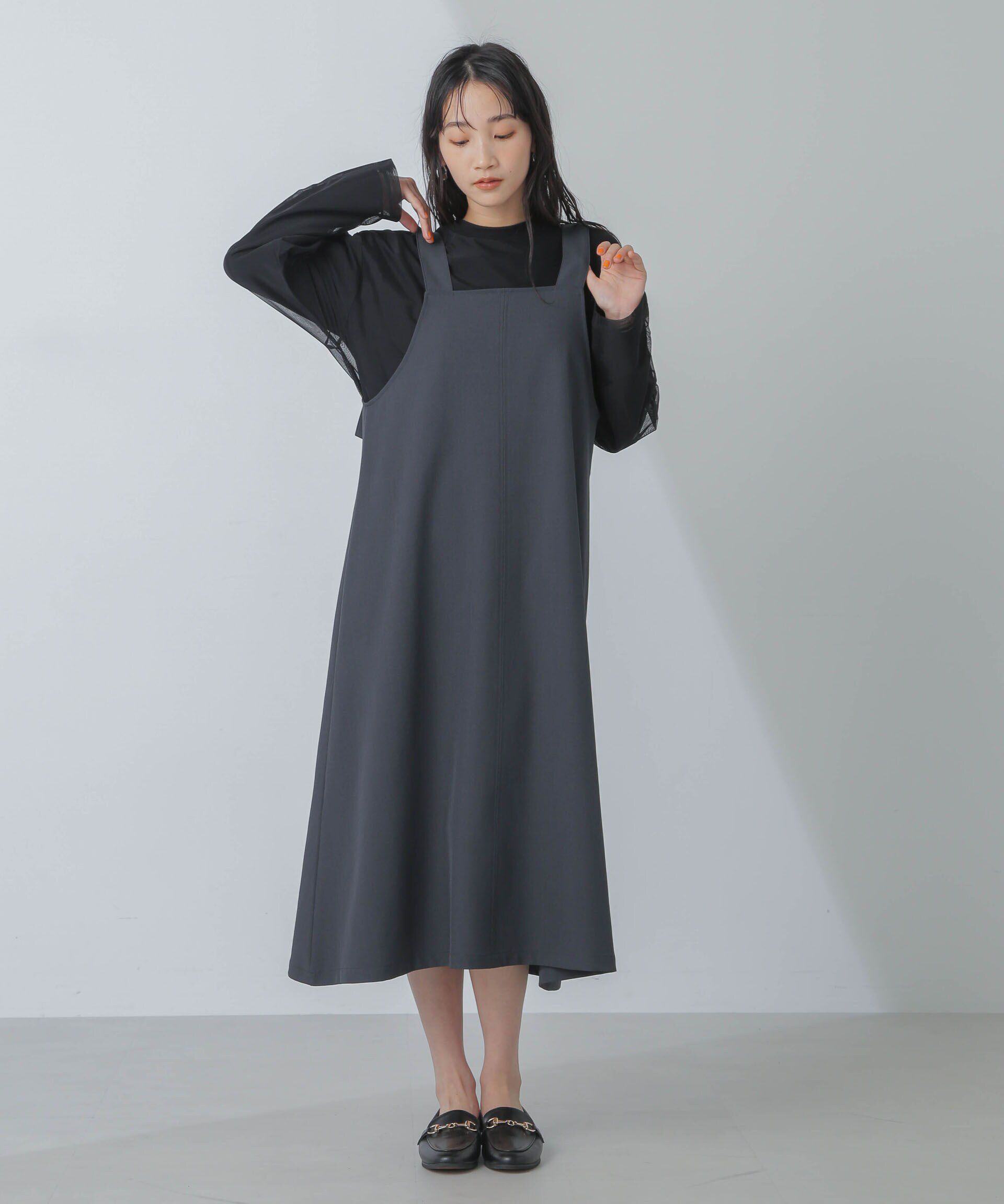 nano･universe「前後2wayベルトストラップワンピース」|ワンピース|