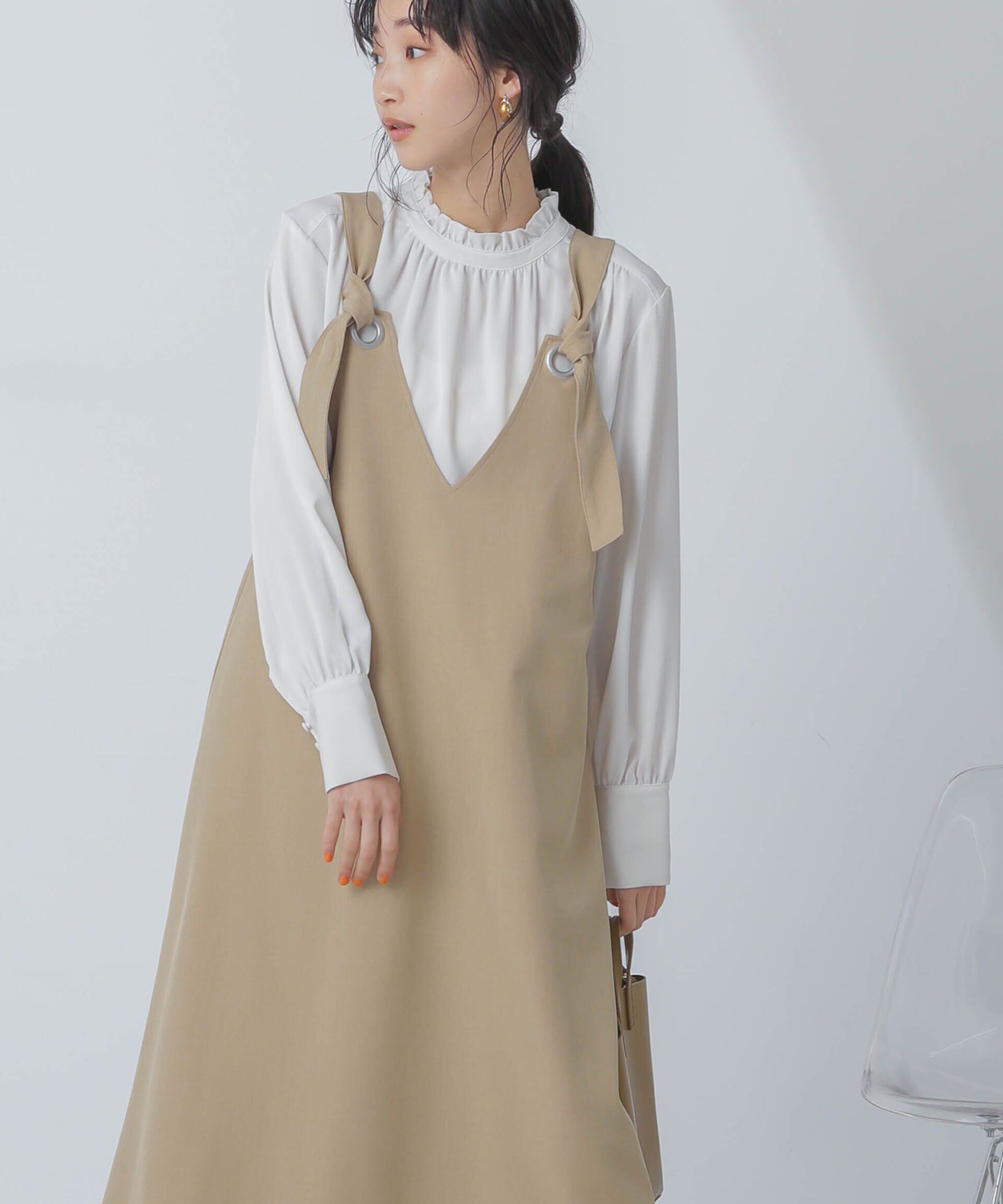 nano･universe「前後2wayベルトストラップワンピース」|ワンピース|