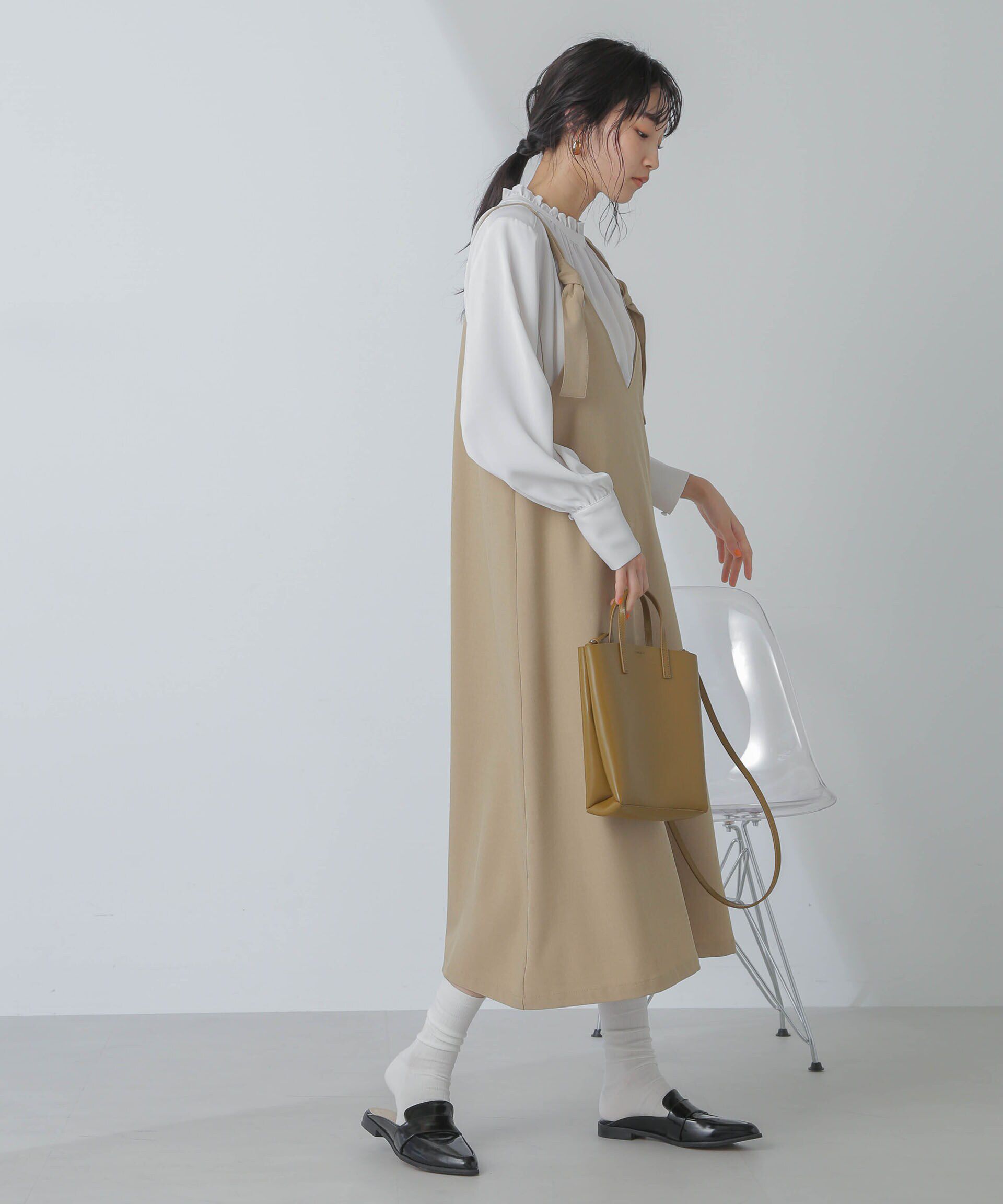 nano･universe「前後2wayベルトストラップワンピース」|ワンピース|