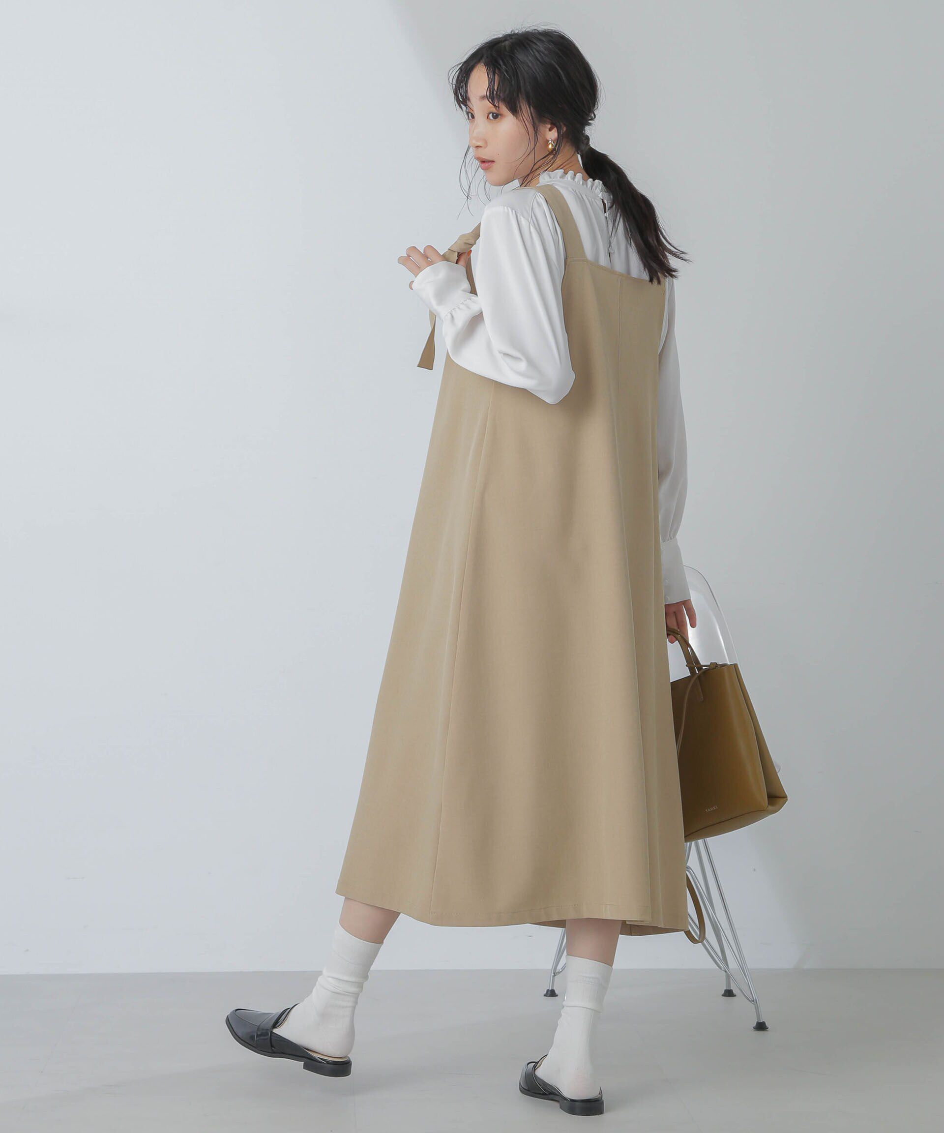 nano･universe「前後2wayベルトストラップワンピース」|ワンピース|