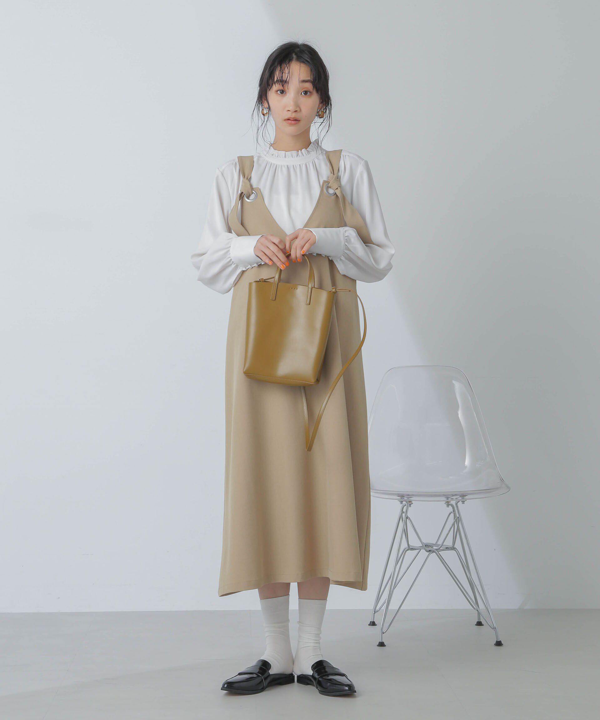 nano･universe「前後2wayベルトストラップワンピース」|ワンピース|