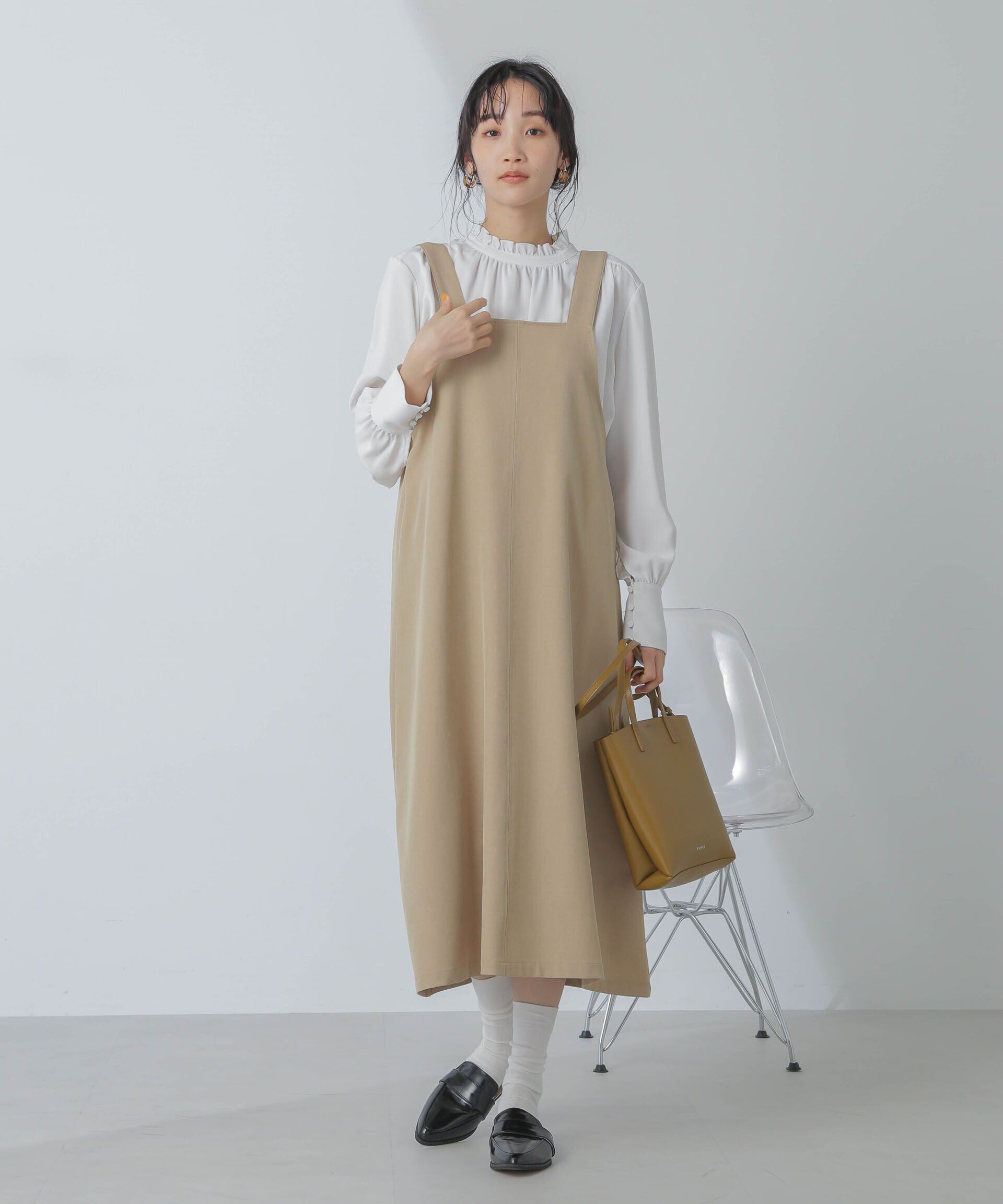 nano･universe「前後2wayベルトストラップワンピース」|ワンピース|