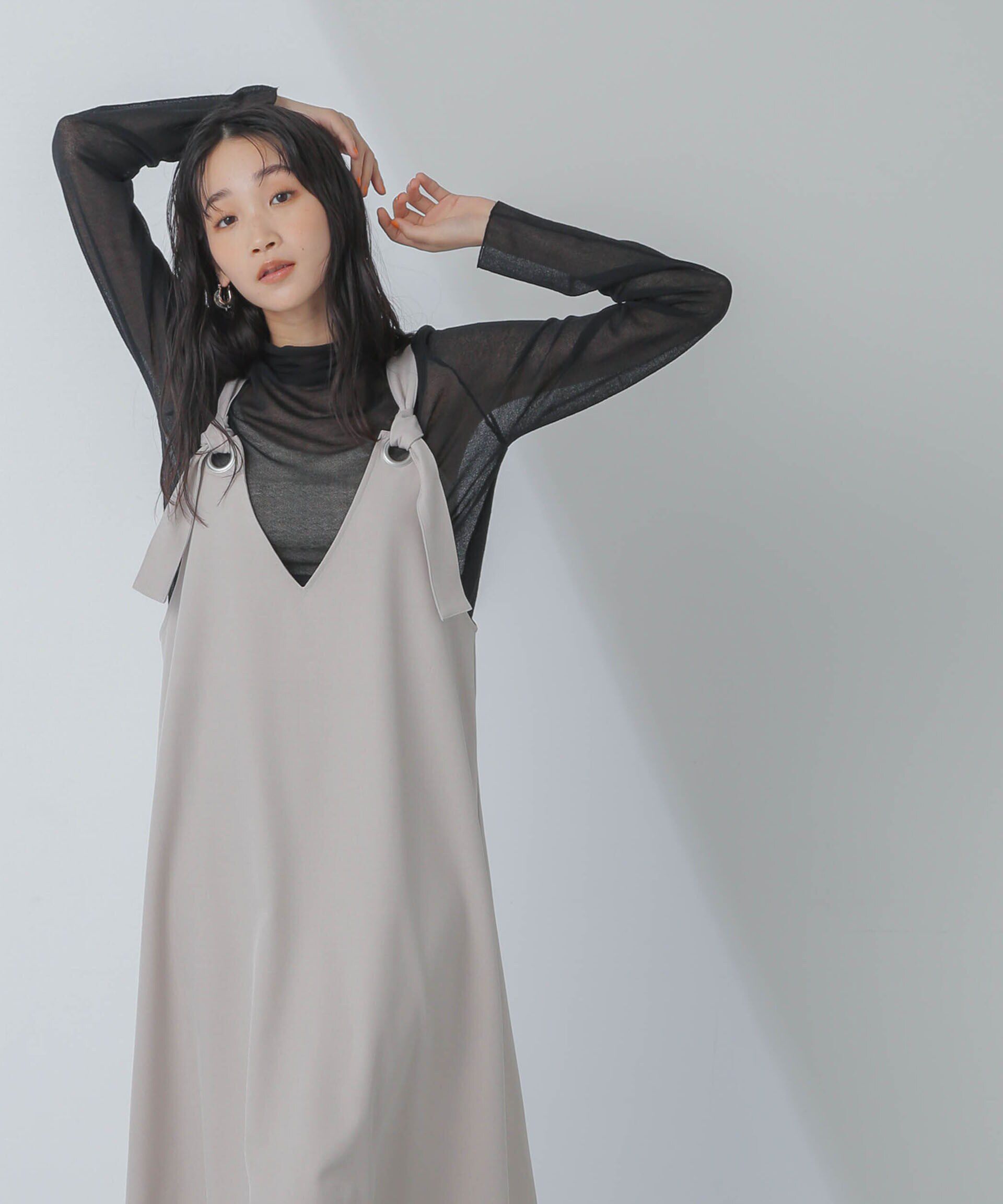 nano･universe「前後2wayベルトストラップワンピース」|ワンピース|