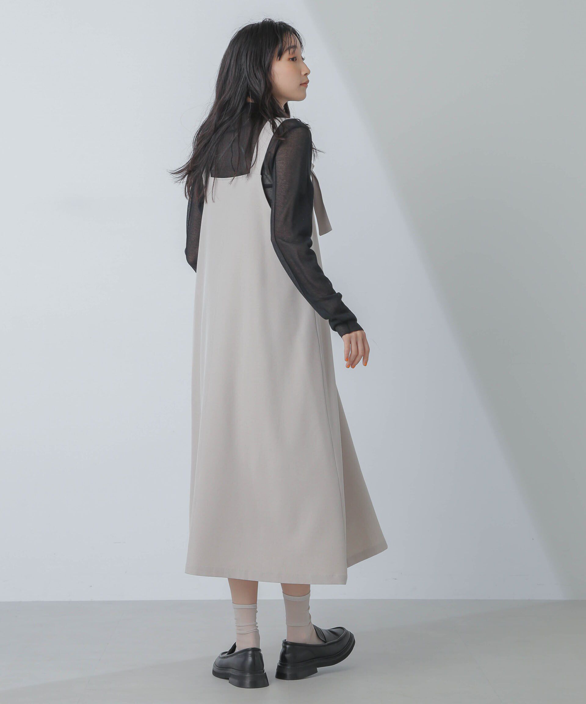 nano･universe「前後2wayベルトストラップワンピース」|ワンピース|