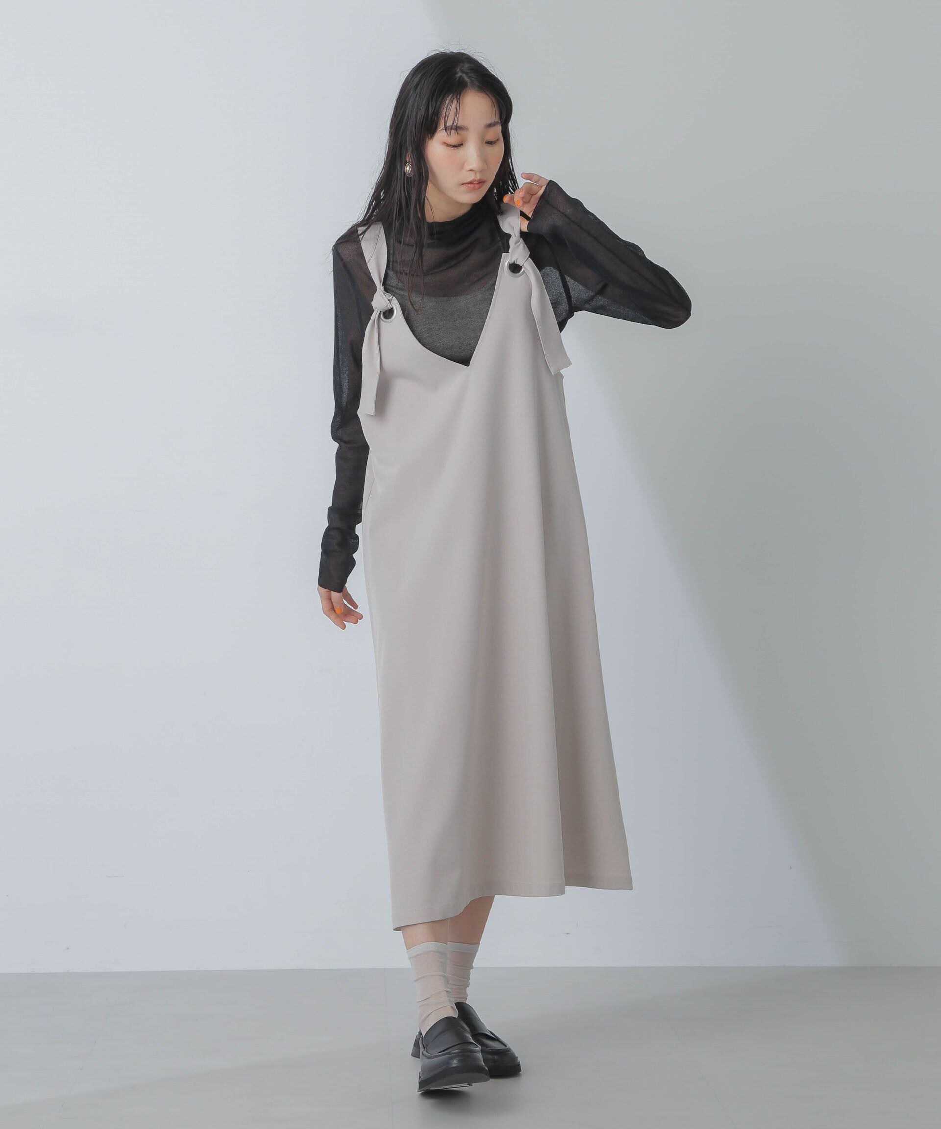 nano･universe「前後2wayベルトストラップワンピース」|ワンピース|