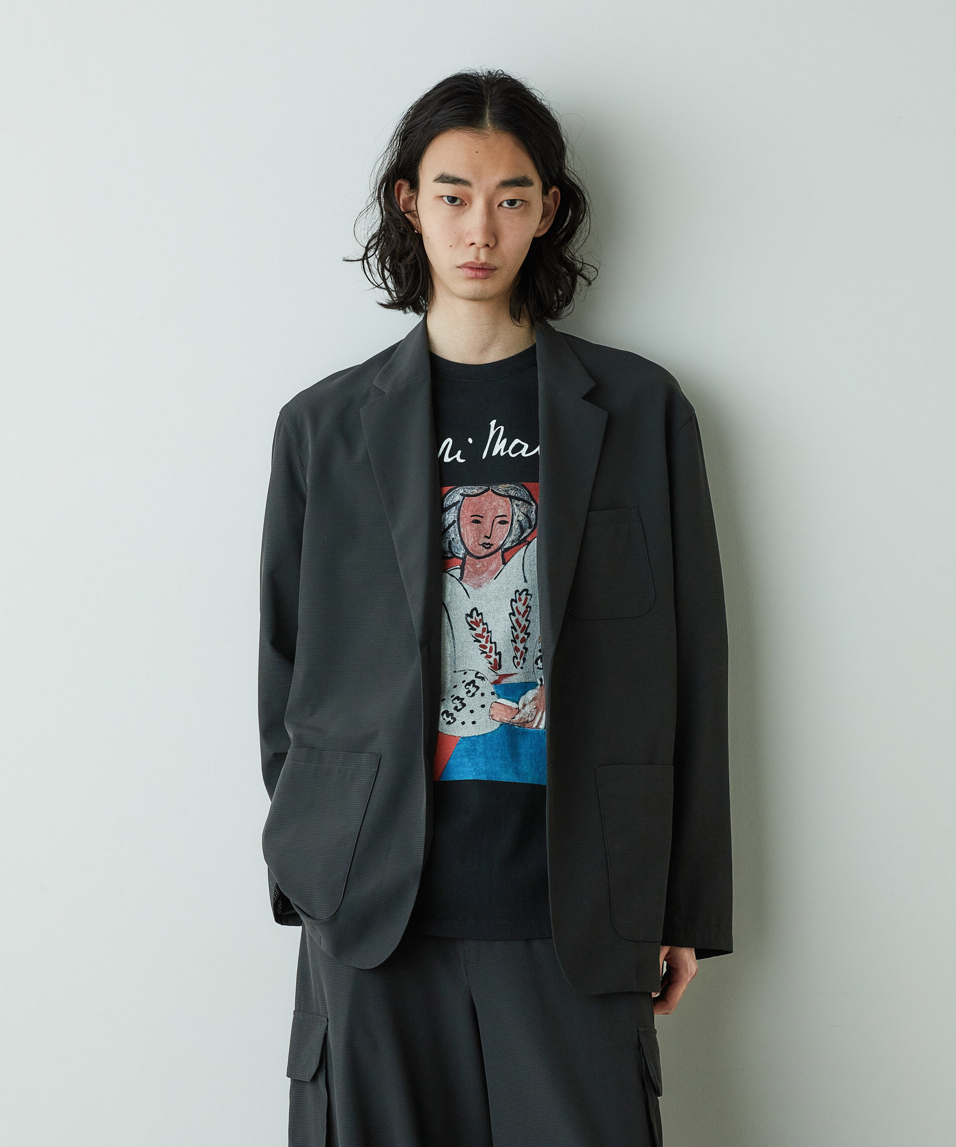  「「HOTEL PALACE」オテルパラス 2つボタンアスレチックテックジャケット」|テーラードジャケット|