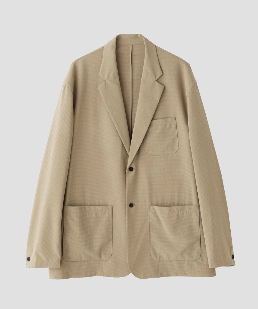  「「HOTEL PALACE」オテルパラス 2つボタンアスレチックテックジャケット」|テーラードジャケット|