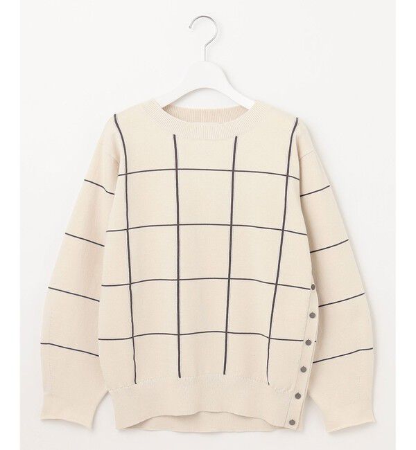 自由区「【WEB限定カラーあり・洗える】コットンナイロンミドルゲージ ニット」|ニット・セーター|