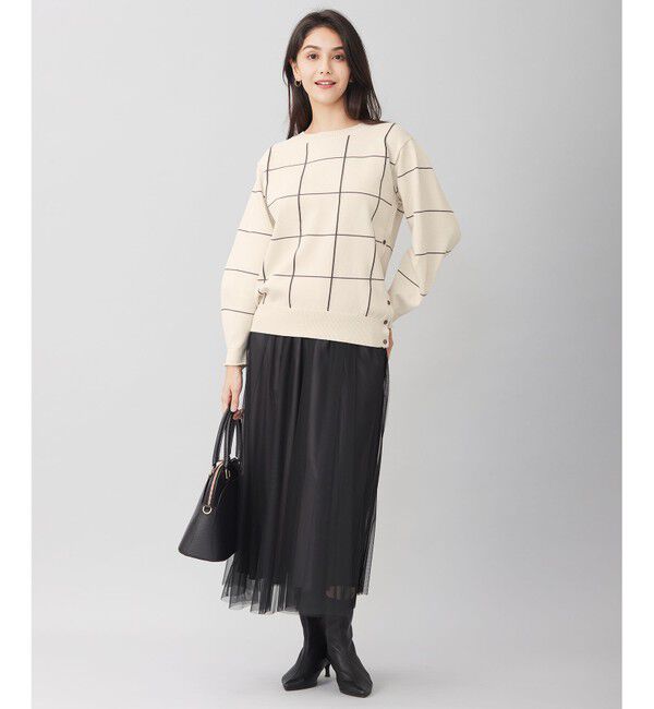 自由区「【WEB限定カラーあり・洗える】コットンナイロンミドルゲージ ニット」|ニット・セーター|