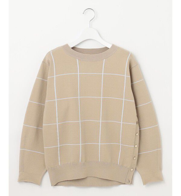 自由区「【WEB限定カラーあり・洗える】コットンナイロンミドルゲージ ニット」|ニット・セーター|