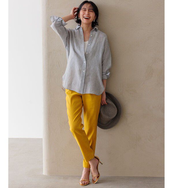 23区「【Oggi8月号掲載/洗える】LIBECO ベーシック シャツ」|シャツ・ブラウス|