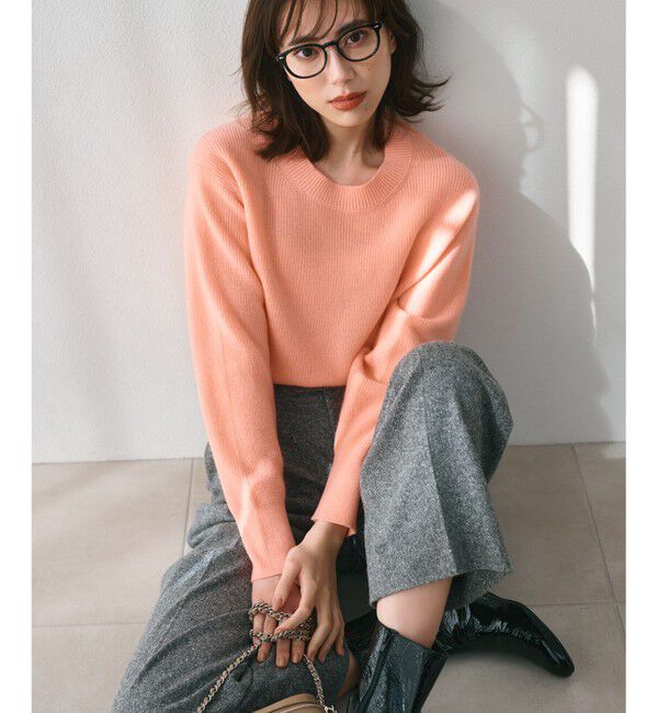 23区「【洗える】ウールカシミヤ クルーネック ニット」|ニット・セーター|ﾗｲﾄｵﾚﾝ