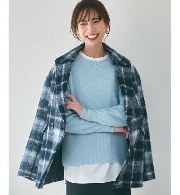 23区「【洗える】ウールカシミヤ クルーネック ニット」|ニット・セーター|ｽｶｲﾌﾞﾙ