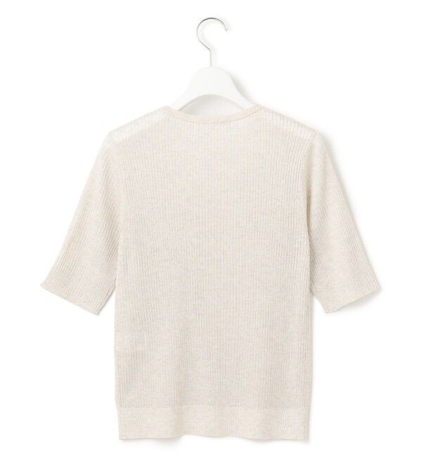 23区「【洗える】シャイニーシアー リブ ニット」|ニット・セーター|