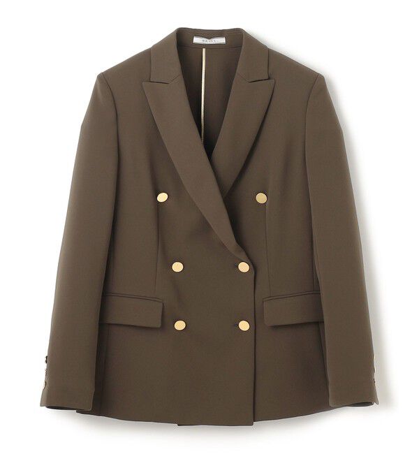 BEIGE,「【洗える・大人百花 春号掲載】JASMINE / ゴールドボタンダブルジャケット」|テーラードジャケット|