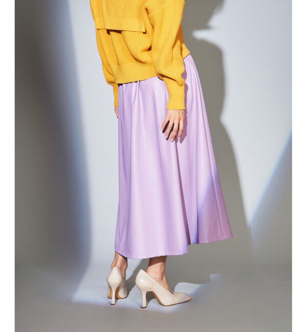  「フェイクレザースカート」|スカート|