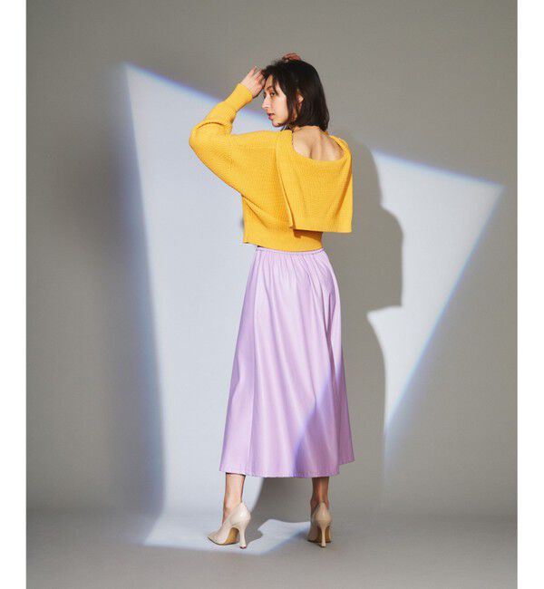  「フェイクレザースカート」|スカート|