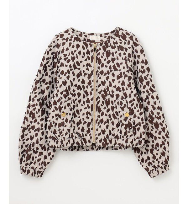 Grace Class「レオパードジャガードブルゾン」|ブルゾン・スタジャン|