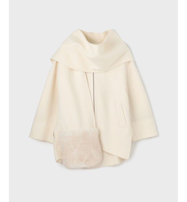 Diagram「フードストールリバーコート」|ポンチョ・ケープ|