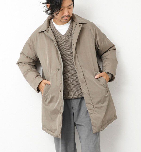 NOLLEY'S goodman「【TAION/タイオン】別注ダウンステンカラーコート 25AW」|ダウン|ベージュ