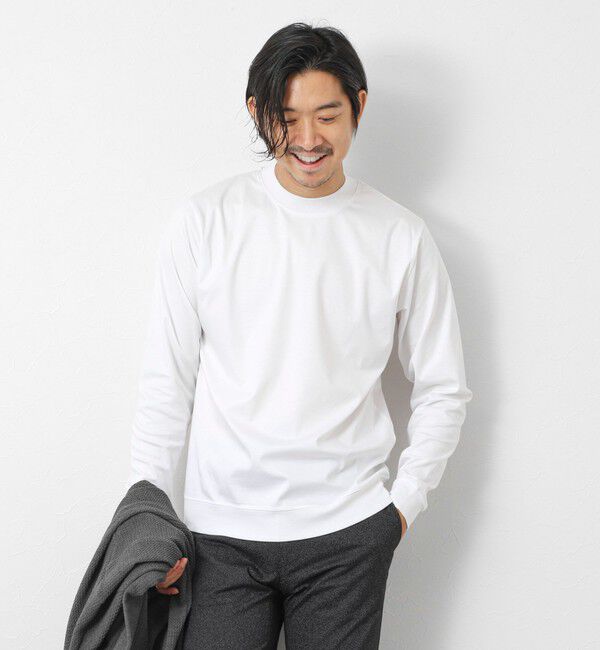 NOLLEY'S goodman「《ビジカジ対応》シルケットスムースドレスL/S Tシャツ 25AW」|Tシャツ・カットソー|