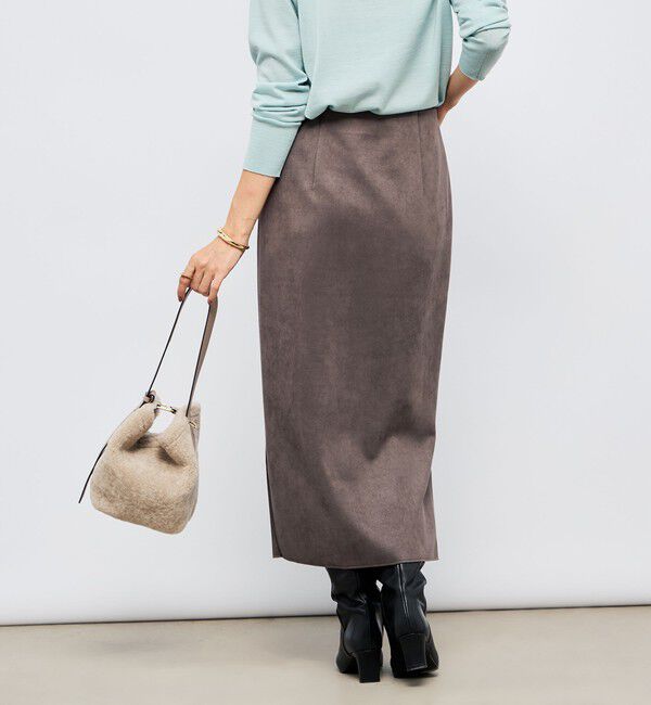 NOLLEY'S sophi「ウォッシャブルスエードダンボールタイトスカート」|タイト|