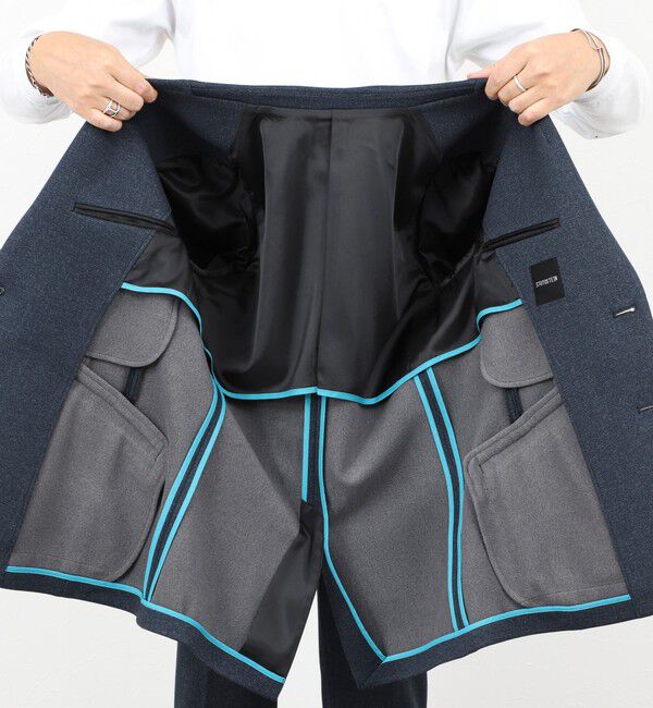 Stutostein「《ビジカジ/セットアップ対応》CORDURA 裏起毛ウォッシャブルストレッチジャケット 25AW」|テーラードジャケット|